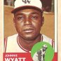 1963 Topps baseball card #376 Johnnie Wyatt VG/EX Kansas Cit A's Athletics