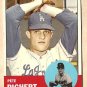 1963 Topps baseball card #383 Pete Richert EX/NM Los Angeles Dodgers