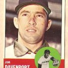 1963 Topps baseball card #388 Jim Davenport EX San Francisco Giants