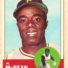 1963 Topps baseball card #387 Al McBean EX Pittsburgh Pirates