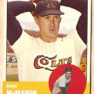 1963 Topps baseball card #395 Don McMahon VG/EX Houston Colt 45's