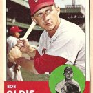 1963 Topps baseball card #404 Bob Oldis VG/EX Philadelphia Phillies