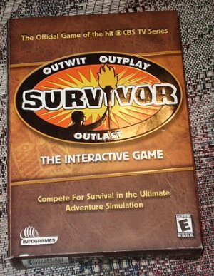 Survivor TV show CD-ROM PC computer video game - MIB,  never played
