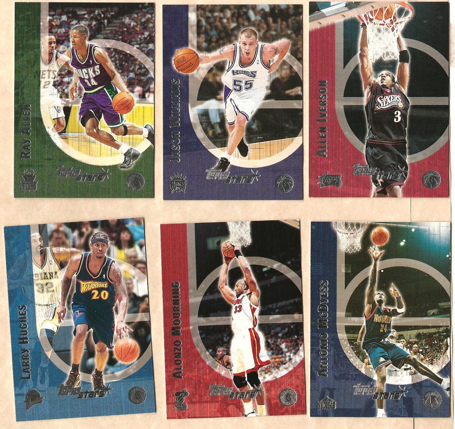 2000 - 2001 Topps Stars promo promotional basketball 6 card set NM/M ...