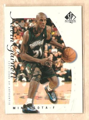1999 - 2000 Upper Deck SP Authentic promo promotional basketball card #KG Kevin Garnett NM/M