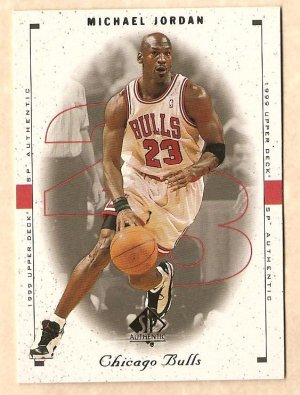1998 - 1999 Upper Deck SP Authentic promo promotional basketball card #23 Michael Jordan NM/M