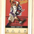 2001 - 2002 Fleer Authentix promo promotional basketball card #1 Vince carter NM/M