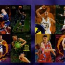 1995 - 1996 Skybox Premium Series 1 promo promotional basketball 8 card double fold out sheet