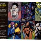 1995 Skybox promo promotional DC Villians 6 card uncut sheet, NM/M