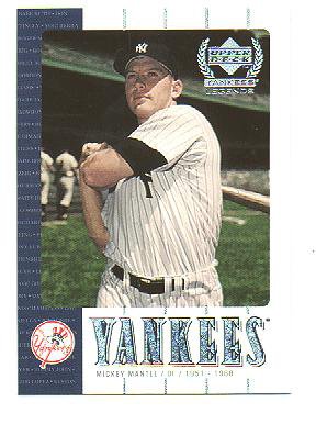 2000 Upper Deck Yankees Legends promo promotional baseball card #NY7 Mickey Mantle NM/M