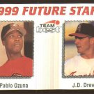 1999 Team Best promo promotional baseball card J. D. Drew & Pablo Ozuna NM/M