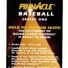 1995 Pinnacle promo promotional baseball cover card - NM/M