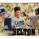 1998 Best promo promotional baseball card Todd Helton NM/M