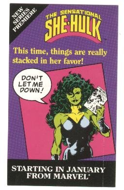 Marvel Comics contest card Quasar, She-Hulk, Nth Man, Moon Knight, NM/M 1989 set of 4