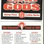 DC comics War of the Gods checklist card, 1991, NM/M