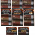 DC Comics New Years Evil  Contest Cards - set of 8, 1997, NM/M