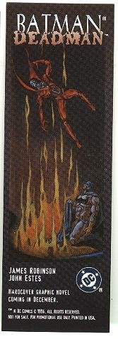 DC Comics Batman / Deadman Bookmark,1996 NM/M