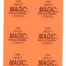 Magic the Gathering Comics  promo promotional Stickers - sheet of 10
