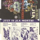 DC Comics JLA (Justice league of America) promo promotional checklist folder, 1997