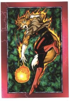 Vision Comics - Extinctioners Redfox promo promotional card, 1998