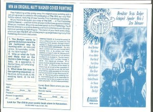 First Comics - The Gift promo promotional contest card, 1990