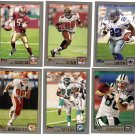 2001 Topps Football set promo promotional football card #PP1 - PP6 set of 6 NM/M