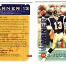 2001 Kurt Warner religious prayer  football card St. Louis Rams NFL NM/M