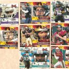 2001 Topps XFL promo promotional football card #P1 - P8 set of 8 NM/M