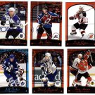 2000/01 Topps Premier Plus promo promotional Hockey card #PP1 - PP6 set of 6 Scott Gomez Joe Sakic