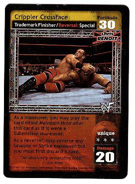 2000/01 WWF Raw Deal Fully Loaded promo promotional wrestling CCG card Crippler Crossface NM/M