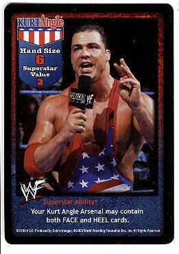 2000/01 WWF Raw Deal Fully Loaded promo promotional wrestling CCG card Kurt Angle NM/M
