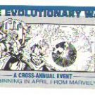 Marvel Comics Evolutionary War checklist card, NM/M 1988