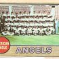1968 Topps baseball card #252 California Angels Team Card VG/EX OC