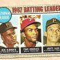 1968 Topps baseball card #1 Matty Alou Roberto Clemente Tony Gonzalez VG