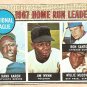 1968 Topps baseball card #5 Hank Aaron Willie McCovey Ron Santo Jim Wynn VG