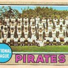 1968 Topps baseball card #308 Pittsburgh Pirates Team Card VG/EX miscut