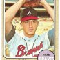 1968 Topps baseball card #257 Phil Niekro Atlanta Braves EX+