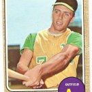 1968 Topps baseball card #282 Rick Monday Oakland Athletics A's VG