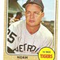 1968 Topps baseball card #256 Norm Cash Detroit Tigers EX+