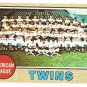 1968 Topps baseball card #137 Minnesota Twins Team Card EX/NM