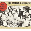 1968 Topps baseball card #158 World Series - The St. Louis Cardinals Celebrate! VG/EX
