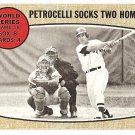 1968 Topps baseball card #156 World Series #6 Petrocelli Socks 2 Homers EX