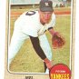 1968 Topps baseball card #120 Mel Stottlemyre New York Yankees EX