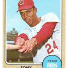 1968 Topps baseball card #130 Tony Perez Cincinnati Reds VG (small lt crease)