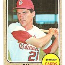 1968 Topps baseball card #141 Dal Maxvill St. Louis Cardinals VG (small light crnr crease)