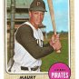 1968 Topps baseball card #175 Maury Wills Pittsburgh Pirates VG/EX
