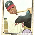 1968 Topps baseball card #55 Felipe Alou Atlanta Braves VG/EX