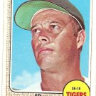 1968 Topps baseball card #58 Ed Eddie Mathews Detroit Tigers VG (lt surface crease) miscut