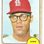 1968 Topps baseball card #46 Dave Ricketts St. Louis cardinals VG