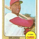 1968 Topps baseball card #200 Orlando Cepeda St. Louis Cardinals VG
